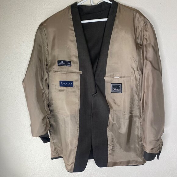 Ralph Lauren Wool Blazer Mens 46R Gray Woolrich Sports Coat Suit Jacket - Picture 9 of 16